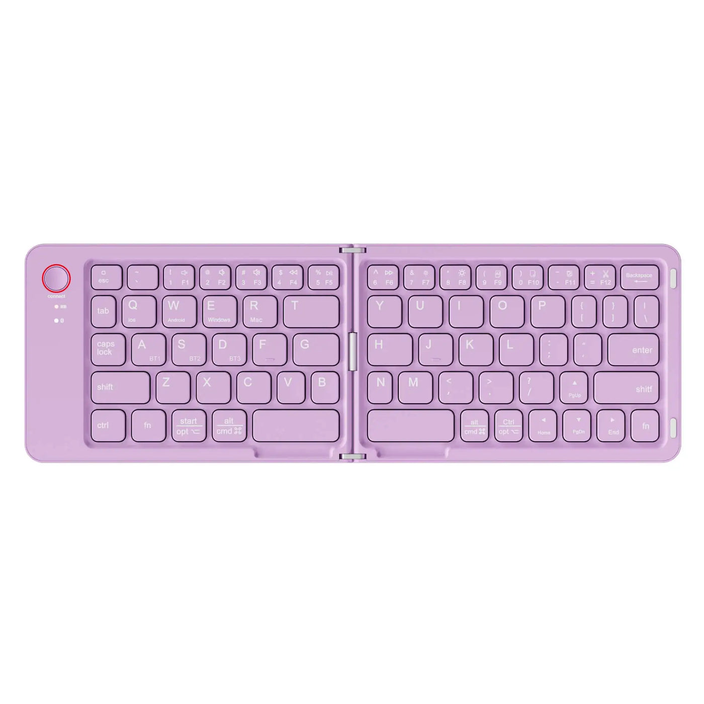 Mini Portable Foldable Wireless Keyboard Ultra Slim Touchpad Bluetooth Keyboard Rechargeable Folding Keyboard for Tablet Laptop