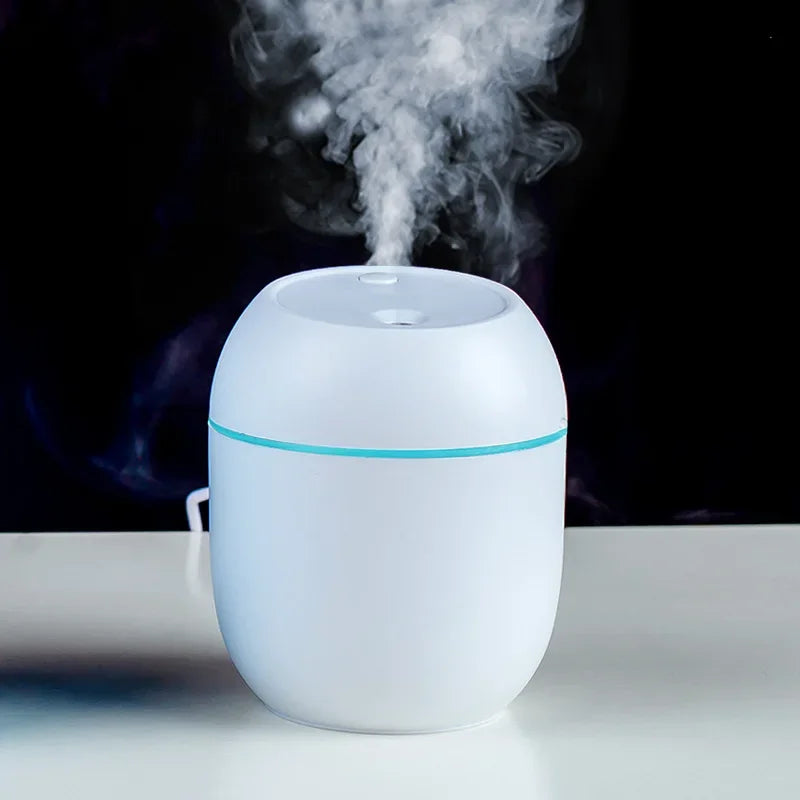 Humidifier Small Desktop Car Aromatherapy Machine Hydrator Silent USB Mini Air Humidifier with LED Color Lamp