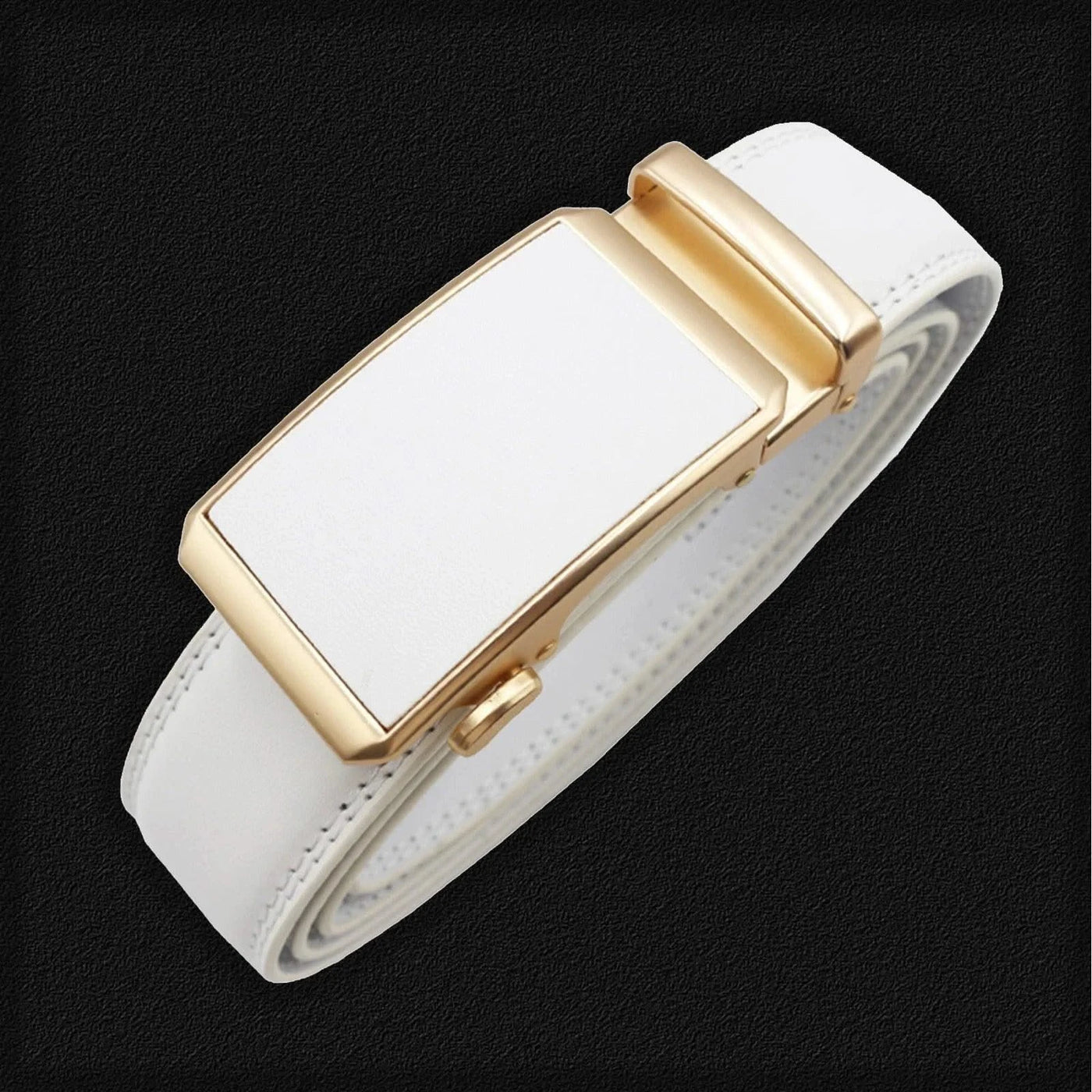 Men Black Strap Waistband Genuine Leather Automatic Buckle Belts |  Belts for Business