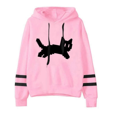 Women's Sweatshirts Pullovers Versatile Hoodies Stripe Jogging