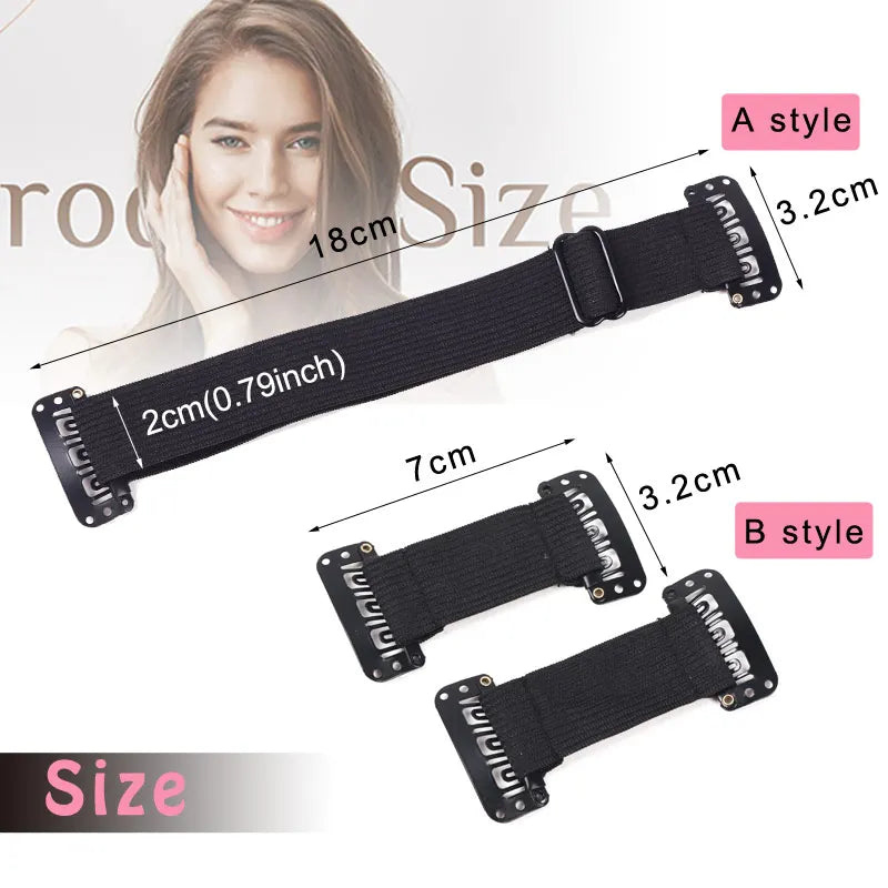 Face Lift Hair Band with Clips Invisible Facelift Stretching Straps Face Line Belt Face Slimming Bands Anti Wrinkles Makeup Tool