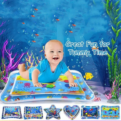 Summer Inflatable Water Mat PVC Playmat Toddler Activity Play Center Water Mat for Babies Early Education Developing Summer Toy