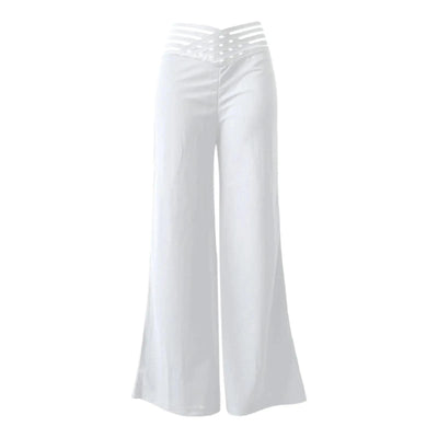 Activewear Women Flared Pants Elegant Office Lady Casual High Waist Trousers