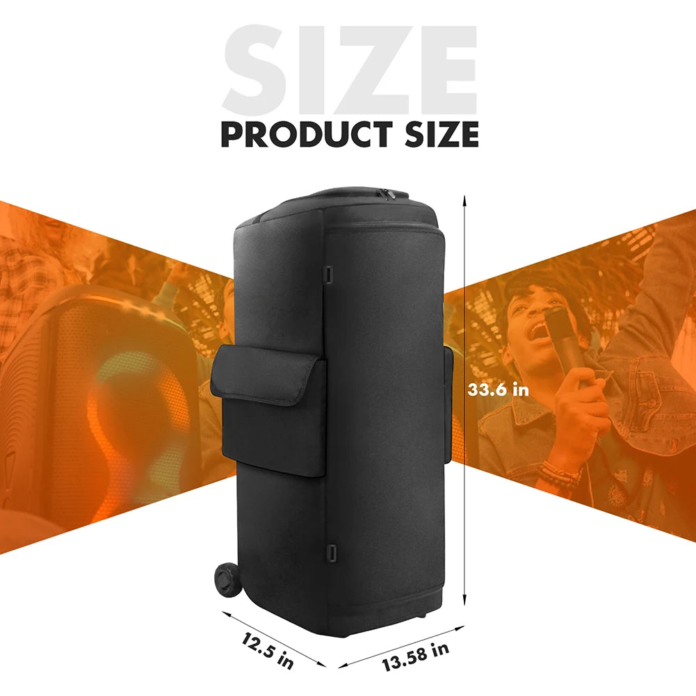 Party Speaker Dust Cover Waterproof Padded Speaker Protective Cover Nylon Double-Sided Speaker Storage Bag for JBL Party Box 710