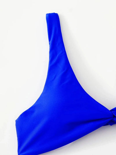 OIINAA Bathing Suit Women Solid Sexy Swimsuit Bow Tie Drawstring Lace Up Summer Bikini Set Two-pieces Beachwear Thong Biquinis