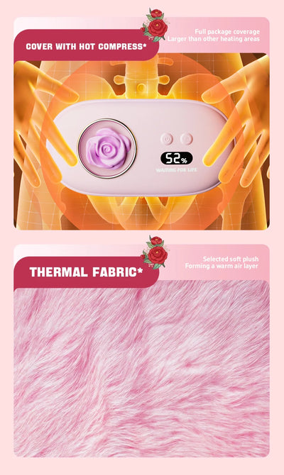 Women's uterus warming device+waist massager, warming the abdomen and relaxing the waist, understanding your gentle care