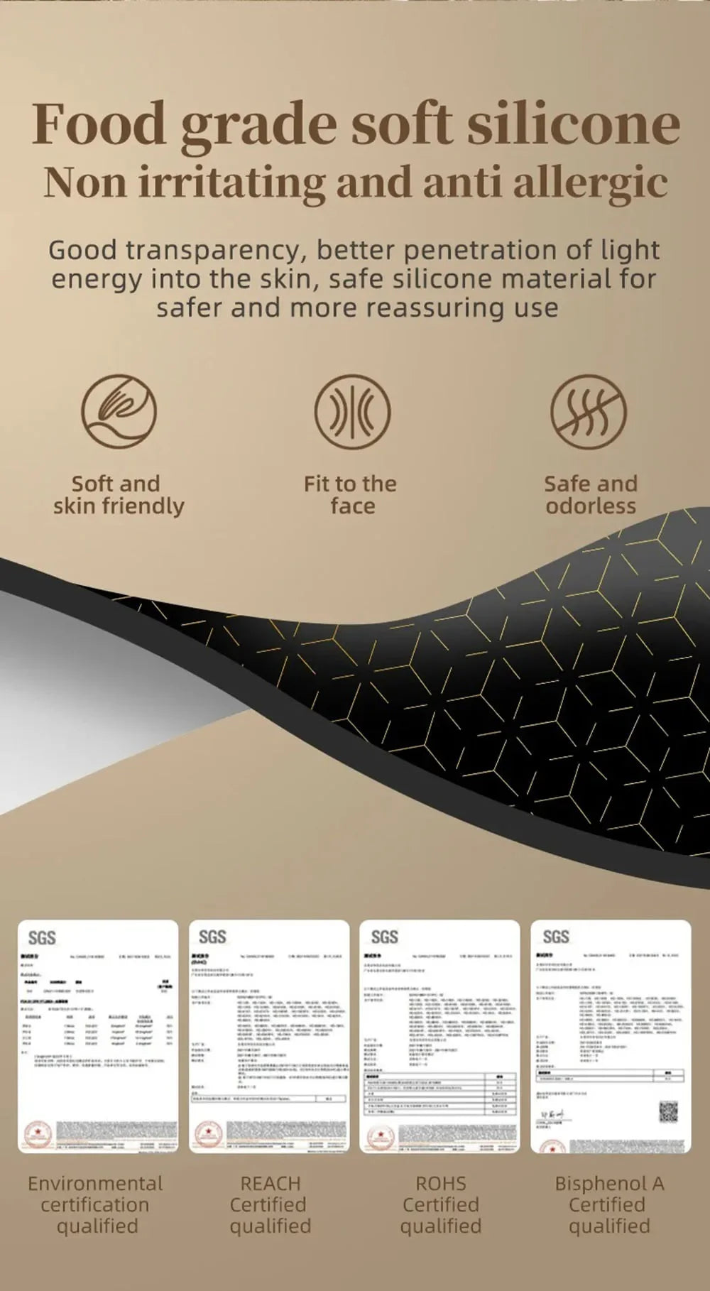 2025 Neck LED Lift Mask Photon Anti-Wrinkle Skin Tightening Neck Beauty Device Skin Brighten Rejuvenation Neck Wrinkle Remover
