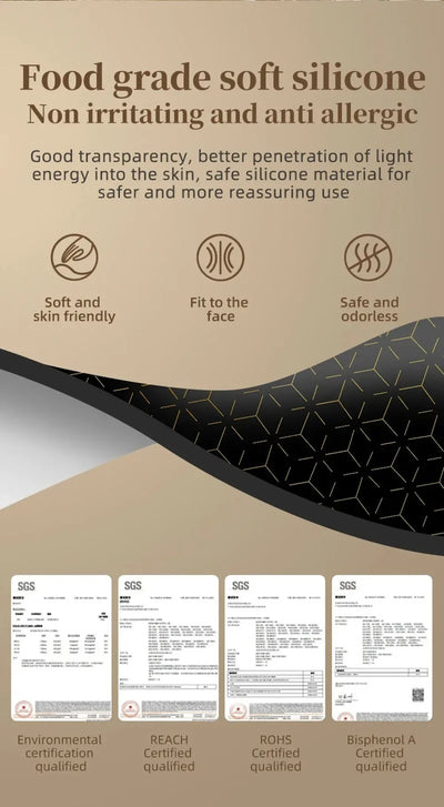 2025 Neck LED Lift Mask Photon Anti-Wrinkle Skin Tightening Neck Beauty Device Skin Brighten Rejuvenation Neck Wrinkle Remover