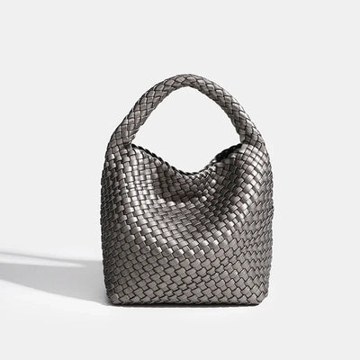 Designer bag Luxury 2024 woman bag Brand New Product PU Small size hand-woven bucket bag High quality Women's handbag