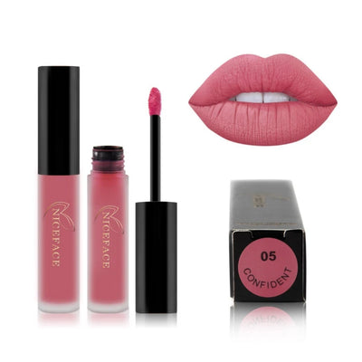 NICEFACE 34 Color Lip Gloss Waterproof Nude Matte Liquid Lipstick Moisturizing Long Lasting Lipgloss Lip Makeup Beauty Cosmetics