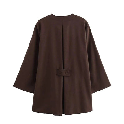 TFMLN Fashion Linen 2 Pieces Women 2024 Spring Summer Kimono Style Loose Lace Up Shirts Tops Women's Wide Leg Pants Sets