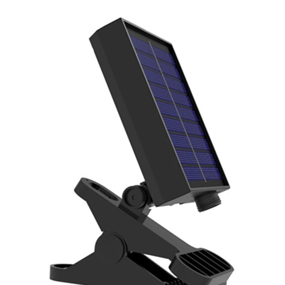 Solar Powered Patio Umbrella Light IP65 Waterproof LED Umbrella Lights Power Display Clip-On Umbrella Lamp for Garden Decoration