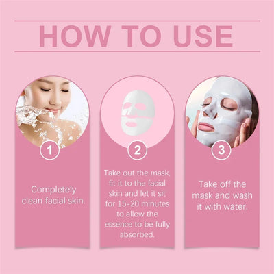 Deep Collagen Mask Facial Shrink Pores Moisturizing Overnight Mask Anti-Wrinkle Hydrating Refreshing Brightening Face Skin Care