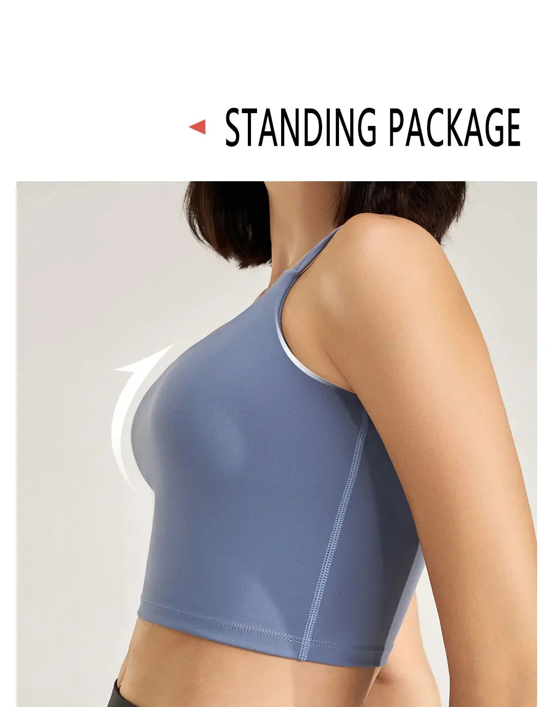Women's sexy yoga undershirt Outdoor beautiful back training clothes Fashion sling bra Sports underwear With Coasters