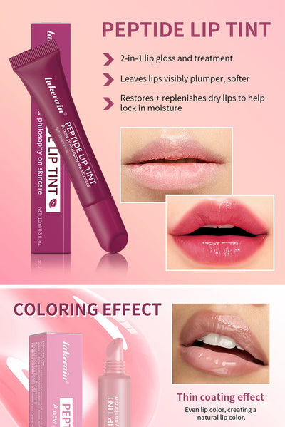 Plump Moisturizing Glossy Mirror Lip Gloss Nutritious Lip Oil Cosmetic Portable Lip Makeup Reduce Fine Lines On Lips For Women