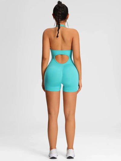Summer Rompers Sportswear Woman Gym Combi-pants Women Jumpsuits Sport Yoga Clothes Female Fitness Overalls Shorts Bodysuit
