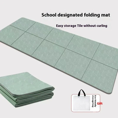 Folding Yoga Mat Non Slip, Eco Friendly Pilates Fitness Mats Anti-Tear Exercise Yoga Mat Outdoor Midday Rest Mat