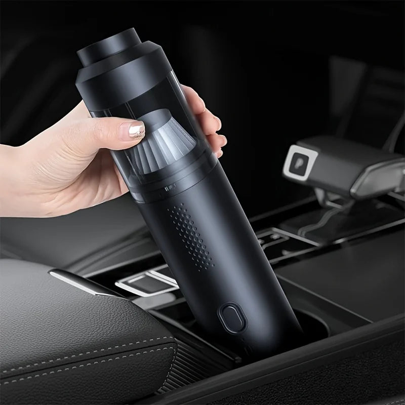 Portable Handheld Car Vacuum Cleaner - Wireless, USB Rechargeable, Powerful Suction, Suitable for Home and Car Use