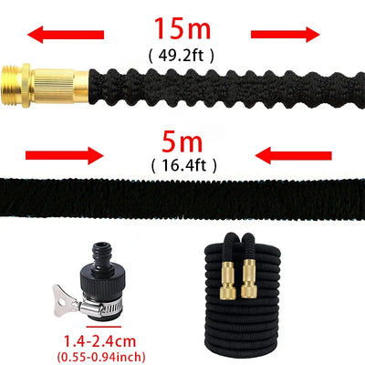 Garden Water Hose Reel Expandable Watering Hose High Pressure Flexible Car Wash Watering Garden Irrigation Magic Hose Pipe