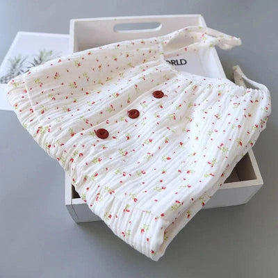 Summer Cotton Dresses Women 100% Crepe Nightgowns Ladies Gauze Comfortable Nightdress Suspenders Sleepwear For Women Home Wear