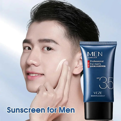 SPF 35 Sunscreen Cream For Men Non-Greasy Moisturizing Sunscreen For Face Protection Body Sunscreen Lotion Whitening Skin Care