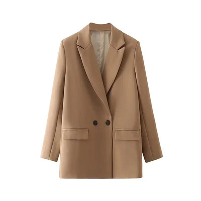 MUJER 2025 Women's Blazers New Office Casual Blazer Woman Straight Outerwears Fashion Women's Tailoring Blazers for Women Coats