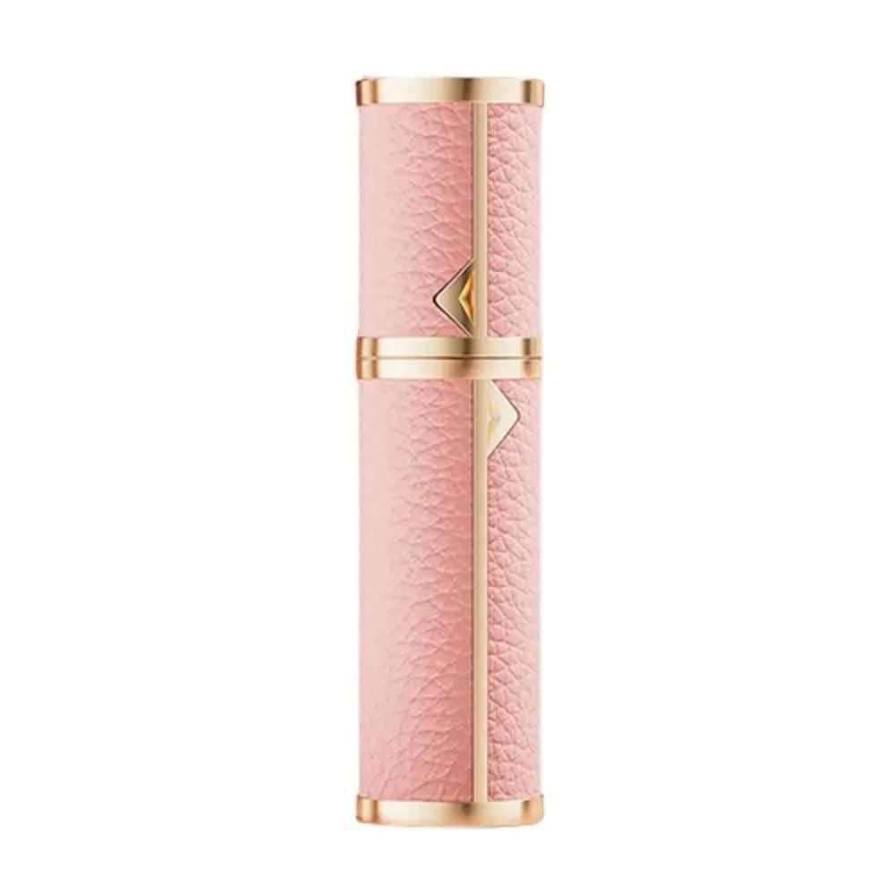 Luxury Bottom-filled Perfume Bottle Aluminum Self-pumping 5ml Real Leather Spray Bottle Cologne Moisturizer Fragrance