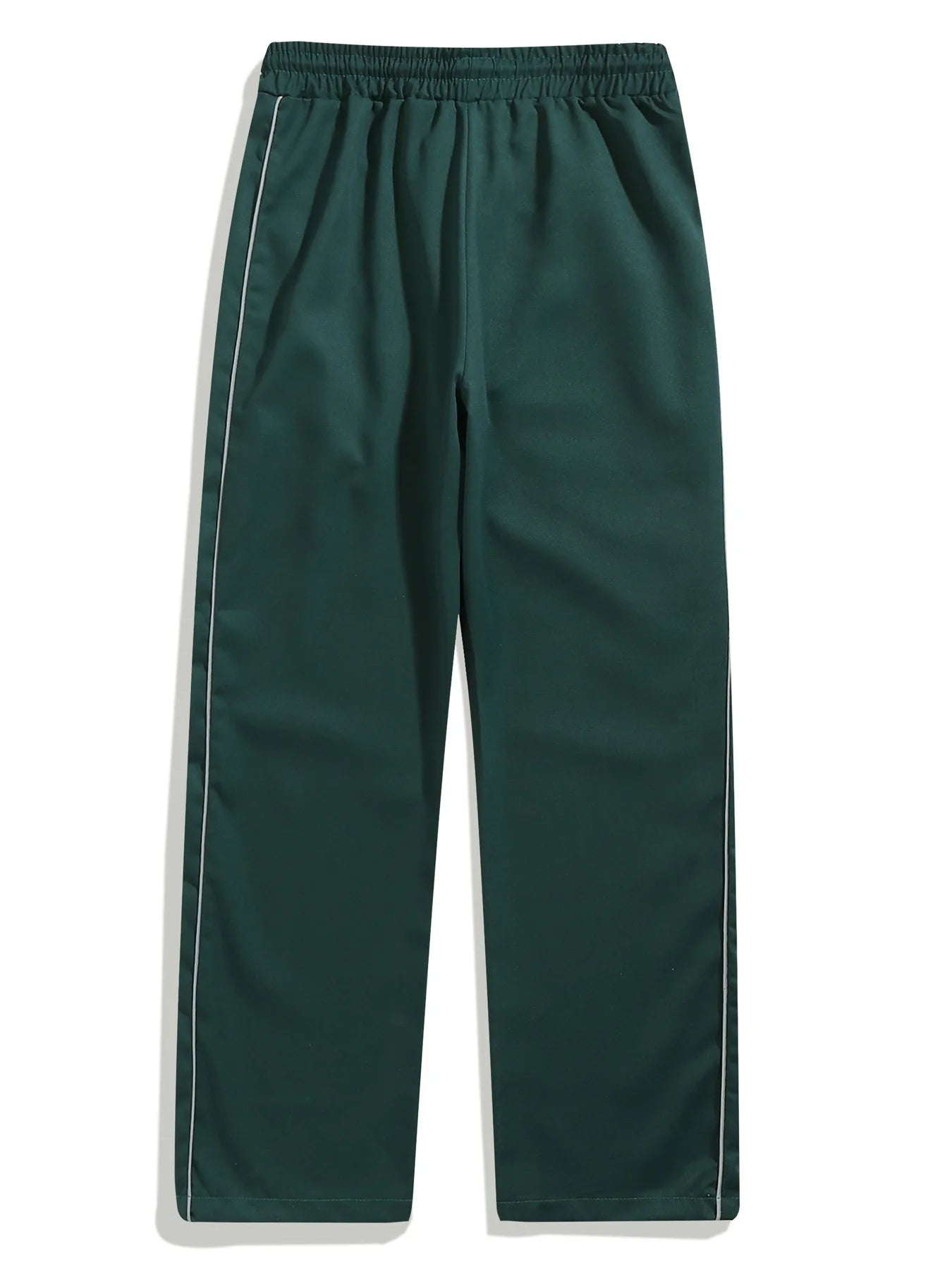 Men's New Woven Trousers High Street Trend Retro Casual Cuff Long Pants