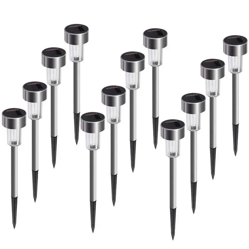 Outdoor Solar Lights Garden Lamp Solar Powered Waterproof Landscape Path LED Light for Yard Backyard Lawn Patio Decorative