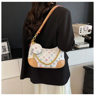 Famous Designer Elegant Handbags Leather For Women, Ladies Crossbody Shoulder Bag Classic Popular And Lightweight For Shopping