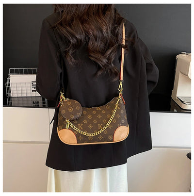 Famous Designer Elegant Handbags Leather For Women, Ladies Crossbody Shoulder Bag Classic Popular And Lightweight For Shopping