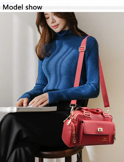 New Summer Fashion Women Designer Bag Leather Handbags PU Shoulder Bag Crossbody Shopping Bags For Women Luxury Lady Purse Sac