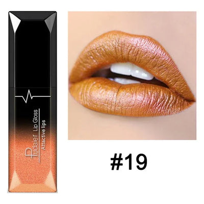 Waterproof Nude Matte Velvet Glossy Lip Gloss Lipstick Lip Balm Sexy Red Lip Tint 21 Colors Women Fashion Makeup Lipstick Tube