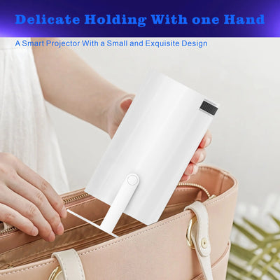 2025 Outdoor Portable Mini Projector 720P XP300 Pro，WiFi 6 & BT 5.4，180° Rotation，4500 Lumen 3W Speaker for Camping Movie Night