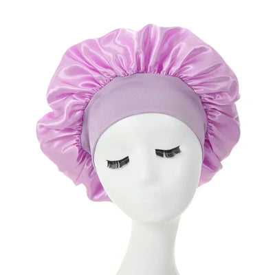 Women's Silk Bonnet for Sleeping Double-layer Adjustable Hood Capbath Cap Chemotherapy Cap Styling Cap Hair Wrapping Tool