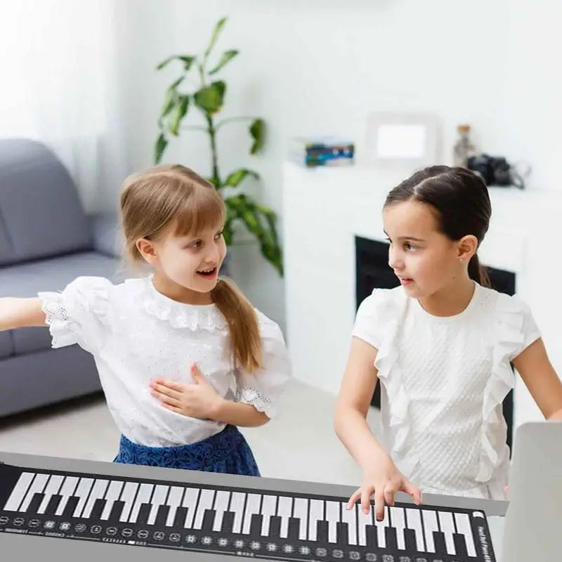 Roll Up Piano Keyboard Foldable Hand Roll Piano 49 Keys Hand Roll Piano For Beginners Kids Adults Educational Toys For Home