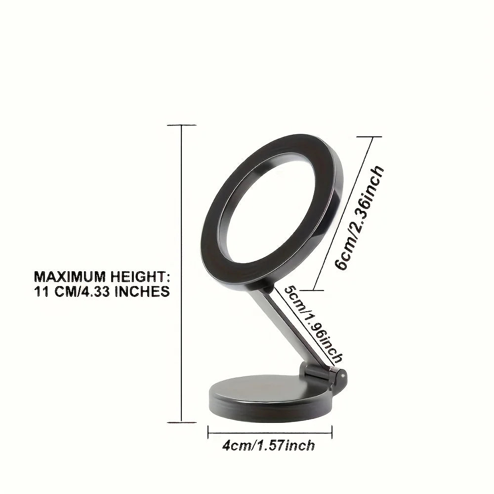 Fits MagSafe Car Mount, [All-Metal] Magnetic Phone Holder for Car with Strong Magnets, 360° Adjustable iPhone Car Mount