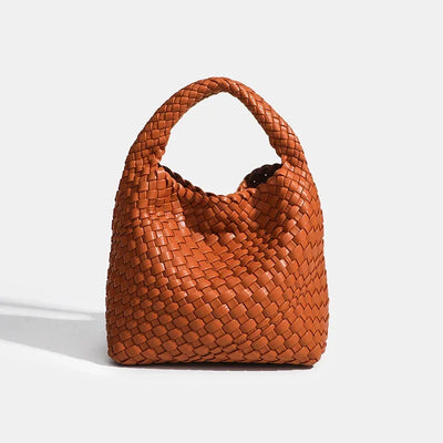Designer bag Luxury 2024 woman bag Brand New Product PU Small size hand-woven bucket bag High quality Women's handbag