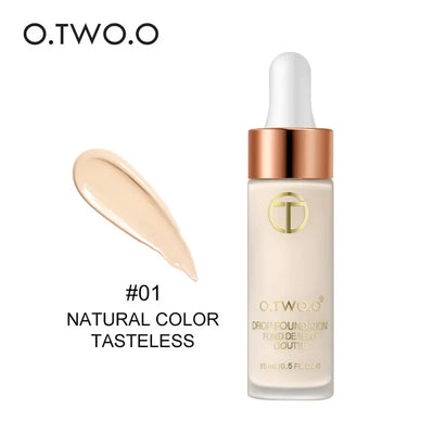 O.TWO.O Lightweight Liquid Foundation Moist Oil Free BB Cream Smooth Long Lasting Waterproof Cosmetics