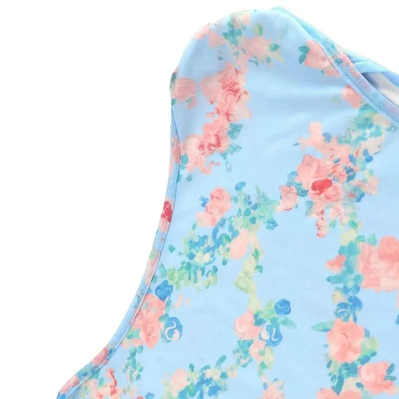 Women's Dresses Summer Streetwear Fashion New Print Split Print Maxi Dresses Sexy Female Casual Slim Knitted Dresses Clothing