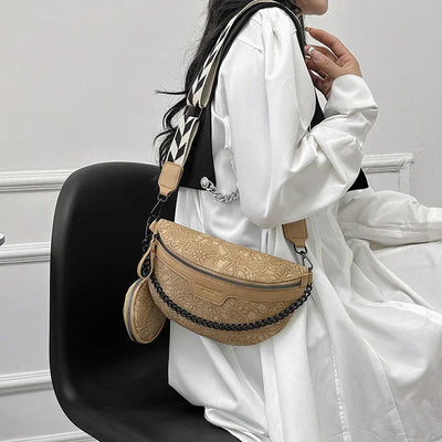 Designer Woman Chest Pack Retro Embroidery Belt Bag Coin Purse Luxury Lady Waist Bag Fashion Brand Shoulder Crossbody Chest Bags