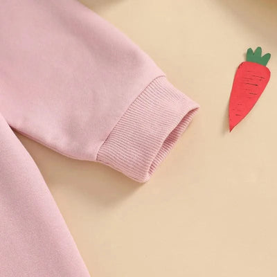 Rabbit  Embroidered Jumpsuit for Infants and Young Children  |Spring Easter | Long Crawling Clothes