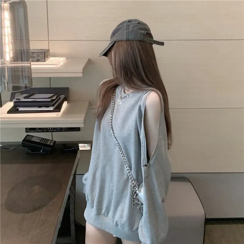 Woman T-shirt Black Plain Top for Women Loose Off Tshirt Shoulder Sexy Designer 2024 New Arrivals Korea Clothing Stylish Alt Tee