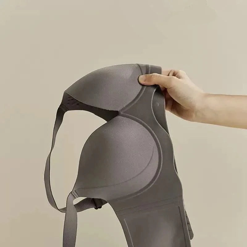 Wireless and Traceless Large Size Women's Underwear, Breast Collection, Anti-sagging, Simple Thin Mold Cup Bra, Stylish
