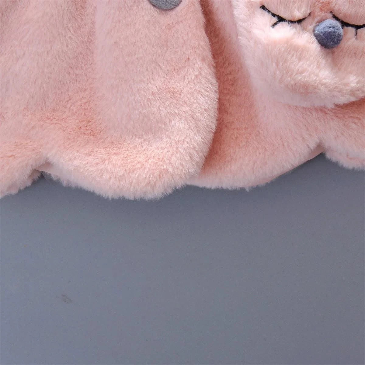 2pc/Set  Long Sleeve Cute Rabbit Hoodie Jacket Winter Plush Bow  | Baby Girl Clothes| Children 0-3years