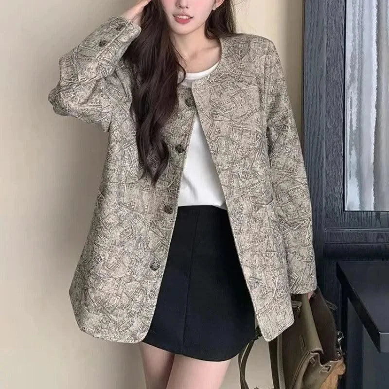 Women's Jackets High Quality Long Sleeve Female Coat Spring Autumn New Products Luxury Sale Cheap Lined Korean Style Casual