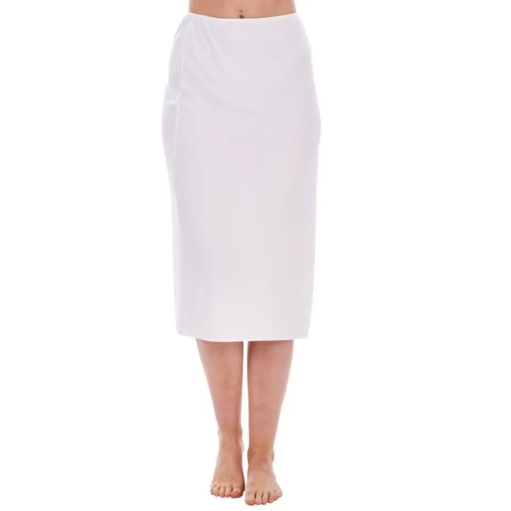 Fashion Women Under Dress Comfortable Summer Ladies Slip Skirt Lace Half Slips Lingerie Satin Skirt Petticoat