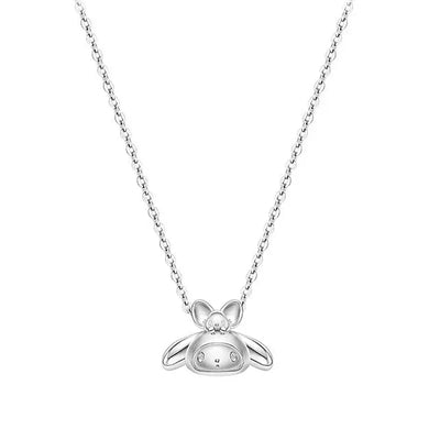 Sanrios Luxury Necklaces Anime Hellokitty Cinnamoroll Clavicle Chain Necklace for Women Jewelry Wedding Party Birthday Girl Gift