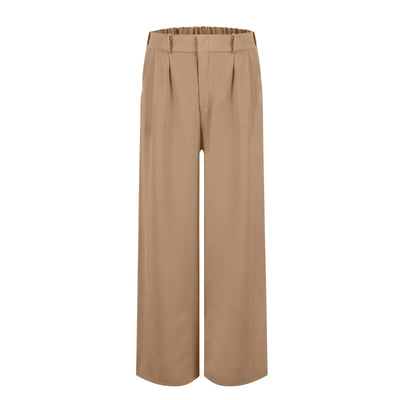 Women's Wide Leg Pants High Elastic Waisted In The Back Business Work Trousers Long Casual Pants Pants for Women Women’s Pants