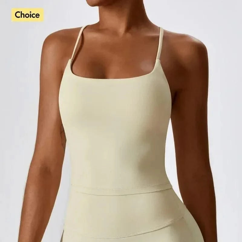 Yoga Bras Bare Sensation Back Beauty Sports Bra for Women Fitness Yoga Vest